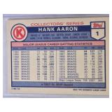 Hank Aaron 1985 Topps No. 1