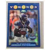 Adrian Peterson 2008 Topps Pro Bowl Blue Refractor TC133