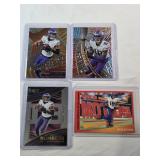 Lot of 4 Justin Jefferson Cards