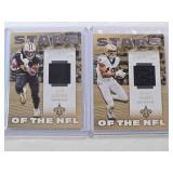 Lot of 2: Alvin Kamara and Michael Thomas Relic Cards