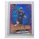 Stephen Curry 2022 Topps Finishers Refractor No. F-6 and Numbered 9/99