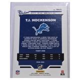 T.J. Hockenson Rookie 2019 Panini Refractor TR-21