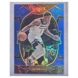 Anthony Edwards 2022-23 Panini Prizm Blue Holo No. 46