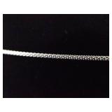 .925 Sterling Silver Diamond Accented Topaz Crystal Pendant Necklace