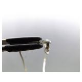 .925 Sterling Silver Inlayed Opal Pendant Necklace