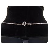 .925 Sterling Silver Large Labradorite Cabochon Pendant Necklace