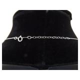 .925 Sterling Silver Large Square Labradorite Cabochon Pendant Necklace