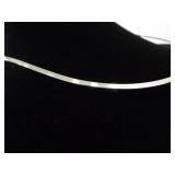 NEW .925 Sterling Silver Abalone Pendant Rigid Omega Necklace