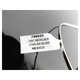 NEW .925 Sterling Silver Abalone Pendant Rigid Omega Necklace