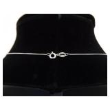 .925 Sterling Silver Inlayed Abalone Pendant Necklace