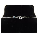 .925 Sterling Silver Starfish Charm Pendant Necklace