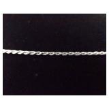 .925 Sterling Silver Jade Arrowhead Pendant Necklace