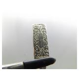 .925 Sterling Silver Jade Cabochon Pendant Necklace