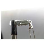 .925 Sterling Silver Multi Stone Cabochons Pendant Necklace