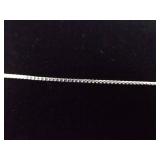 .925 Sterling Silver Amber Drop Pendant Necklace