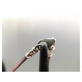 .925 Sterling Silver Clasp Agate Bead Leather Necklace