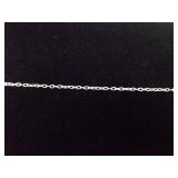 .925 Sterling Silver Amber Pendant Necklace