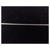 .925 Sterling Silver Onyx and Pearl Cabochon Pendant Necklace