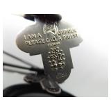.925 Sterling Silver 4 Way Devotional Christian/Catholic Medal Pendant Necklace