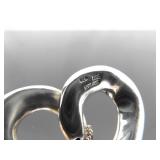 .925 Sterling Silver Heart Pendant Pendant Necklace