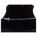 .925 Sterling Silver Gold Accented Promise Ring Pendant Necklace