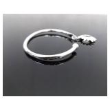 .925 Sterling Silver "Circle of Friends" Open Cuff Bracelet