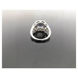.925 Sterling Silver Mystic Quartz Crystal Ring Size 5.25
