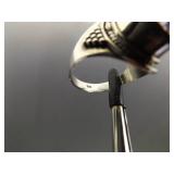 .925 Sterling Silver Mystic Quartz Crystal Ring Size 9