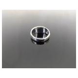 .925 Sterling Silver Inlayed Abalone Ring Size 5.5