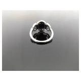 NEW .925 Sterling Silver Moonstone Cabochon Crystal Celtic Ring Size 7