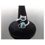 NEW .925 Sterling Silver Moonstone Cabochon Crystal Celtic Ring Size 9