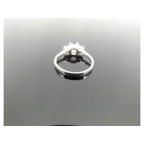 NEW .925 Sterling Silver Amethyst Crystal Ring Size 8