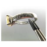 .925 Sterling Silver Citrine Ring Size 7