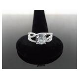 NEW .925 Sterling Silver Zirconia Ring Size 10