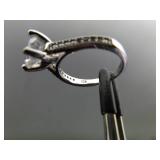 .925 Sterling Silver Zirconia Ring Size 5.5