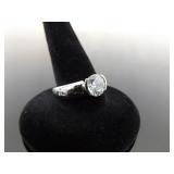 .925 Sterling Silver SILPADA Zirconia Solitaire Ring Size 7
