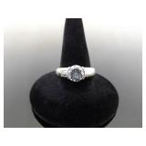 .925 Sterling Silver SILPADA Zirconia Solitaire Ring Size 7