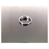 .925 Sterling Silver Zirconia Crossover Band Ring Size 7