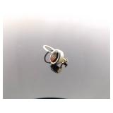 NEW .925 Sterling Silver Garnet Hook Latch Earrings