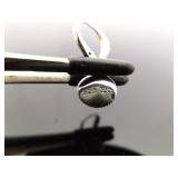 .925 Sterling Silver Art Nouveau Hinged Clasp Dangle Hook Earrings