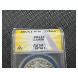 1902 S Key Date Morgan Dollar. Rare in this Condition - Very Subtle Cleaning - Strong AU50