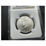 1998 S SP69 SMS Matte Silver Kennedy Half. Low Mintage-Important Specimen for Any Half Dollar Collection
