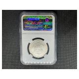 1998 S SP69 SMS Matte Silver Kennedy Half. Low Mintage-Important Specimen for Any Half Dollar Collection