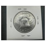 1959 Uncirculated Franklin Half, Near Perfect Lustre and Condition