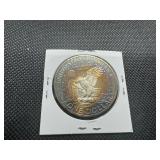 1971 S 40% Silver Eisenhower Dollar. Beautiful Unique Toning