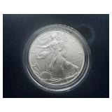 2018 W BU Silver Eagle in OGP Near Perfect Condition Low Mintage