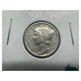 1942 S XF Mercury Dime