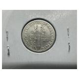 1942 S XF Mercury Dime