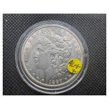 1897 P High Grade Morgan Dollar AU+ or Better, Very Flashy Fields