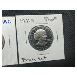 1981S Proof and 2000 Bu Dollars Both Near Perfect